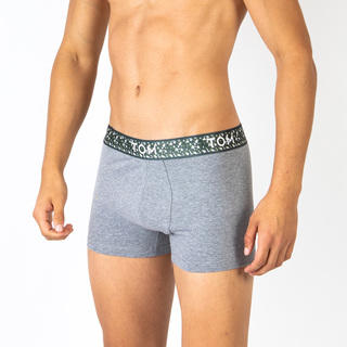 BOXER MAX DE ALGODÓN ELASTANO LISO CON ELÁSTICO PERSONALIZADO