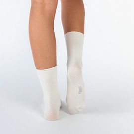 3605 - MEDIA CAÑA INTERMEDIA DE ALGODÓN CON ELASTANO - LISA PUÑO RULO