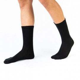 MEDIA BASICA CAÑA INTERMEDIA LISA DE ALGODÓN CON LYCRA, CON PUÑO SOFT