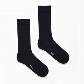 1694 - MEDIA DE VESTIR CAÑA ALTA LISA DE ALGODÓN