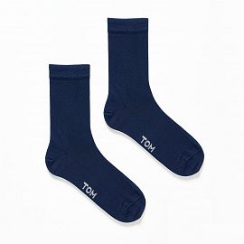 1610 - MEDIA CAÑA INTERMEDIA DE ALGODÓN CON LYCRA - CASUAL LISA